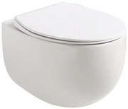 Závesná WC misa Egg s doskou voľne padajúca