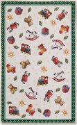 Villeroy & Boch, DOPREDAJ: 50x80 cm Kusový koberec Villeroy & Boch Toy's delight s potiskem 106193 Green, Multicolor, 50x80, zelená, obývacia izba