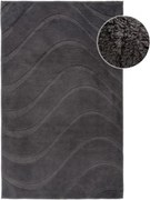 Kúpeľňový koberček WAVES 400 tmavosivý