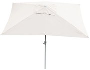 Slnečník N23 2x3m - polyester/hliník - krémová