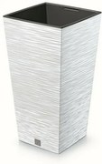 Kvetináč FURU SQUARE 39,5 cm, biela, 39 cm