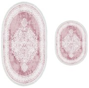 Sada 2 kusů koupelnových podložek Orient Ornamental Powder růžová