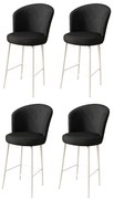 Súprava barových stoličiek Fora Black and White, 4 ks, 4 ks