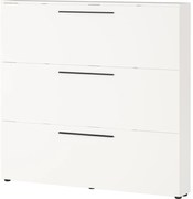 Biela výklopná skrinka na topánky Utah - Germania