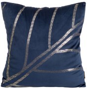 DEKORAČNÁ OBLIEČKA NA VANKÚŠ BLINK38 45X45 CM NÁMORNÍCKA MODRÁ