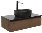 Kúpeľňová skrinka s umývadlom SAT B-Way 79x30x45 cm orech mat BWAY80NUTZUB