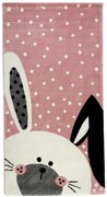 Vopi, Detský koberec Kiddo F0131 pink, 80x150, ružová, detská izba