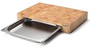 Continenta C4027 - Kuchynská doska na krájanie s misou 48x32,5 cm gumovník