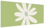 Obraz - Hippies, zelené kvety N⁰2 (120x50 cm)