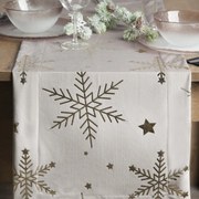 VIANOČNÝ BEHÚŇ NA STÔL ELEGANCE6 40X140 CM VZOROVANÝ