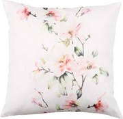 Dekoračný vankúš Magnólia 45x45 cm, biely%