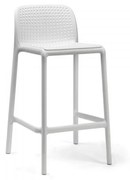 LIDO MINI záhradná barová stolička bez podrúčok bianco