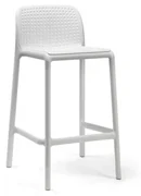 LIDO MINI záhradná barová stolička bez podrúčok bianco
