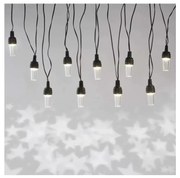 LED Vianočná vonkajšia reťaz 10xLED/9,5 m IP44 studená biela