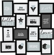 Nástenný fotorámik Gael Black 60x60 cm