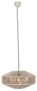 Japandi hanglamp bruin touw 46cm - Svea