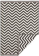 Obojstranný koberec Hanse Home Twin Supreme Palma čierny / krémový