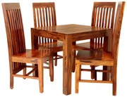 furniture-nabytek.cz - Jedálenský set pre 4 osoby Gani z indického masívu palisander