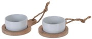 Porcelánová servírovacia miska Bamboo 30x10x6 cm sada 2ks