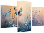 Obraz - Lúka s motýľom II. (90x60 cm)