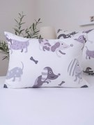 Bavlnená obliečka na vankúš Renforcé 50 × 70 cm - Psíkovia