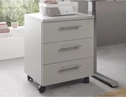 Úložný kontajner na kolieskach Ben, svetlo šedý%