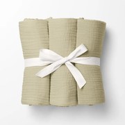 Biante Mušelínová plienka/dečka Nature MSN-070 Svetlá pieskovo béžová - ZVÝHODNENÁ SADA 3 KS 70x70 cm - Sada 3 ks