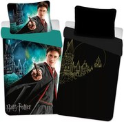 Bavlnené posteľné obliečky Harry Potter - so svietiacim efektom - 100% bavlna - 70 x 90 cm + 140 x 200 cm
