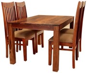 furniture-nabytek.cz - Jedálenský set pre 4 osoby Gani z indického masívu palisander