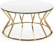 Konferenčný stolík Afina zrkadlo/zlatá