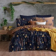 SATÉNOVÉ OBLIEČKY BAMBOO FLOWER EXCLUSIVE 200X220 CM, 2KS 70X80 CM VZOROVANÉ