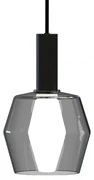 Závesná lampa Polygon, sivá