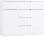 Komoda MALWA 2D6S 120 cm bílá