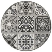 Protišmykový koberec Patchwork sivý