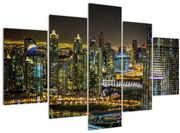 Obraz nočného mesta (150x105 cm)