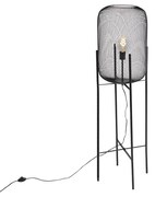 Moderná čierna stojaca lampa - Bliss Mesh