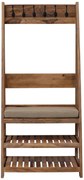 furniture-nabytek.cz - Masívny drevený vešiak s botníkom 80x175x40