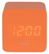 Karlsson 5982OR dizajnové LED hodiny s budíkomoranžové, 7 cm