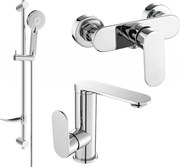 Mexen Milo DF40 sprchová sada, chróm - 713054DF40-00