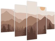 Obraz - Hnedé pohorie N⁰1 (150x105 cm)