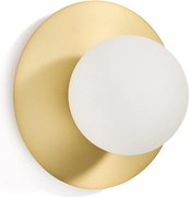 Biele/v zlatej farbe nástenné svietidlo ø 25 cm Brisia – Kave Home