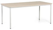 Jedálenský stôl TRIVIA, sivá podnož, 1600 x 800 mm, breza