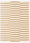 Ručne tkaný pruhovaný kelímový koberec Donna