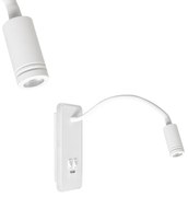 Nástenné LED svietidlo Base, 1x LED 8+2w, 4000k, w, vypínač