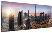 Obraz - Panorama Dubaja (120x50 cm)