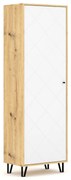 Předsíňová skříň Bilbao 63,4 cm dub artisan/bílá