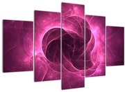 Obraz modernej ružovej abstrakcie (150x105 cm)