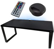 Písací Stôl Low Loft Čierna 120x60x2,8 Model 2