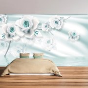 Fototapeta - Tyrkysové kvety ruží (147x102 cm)