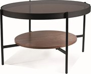 Konferenčný stolík Prima B 74 cm orech/čierny